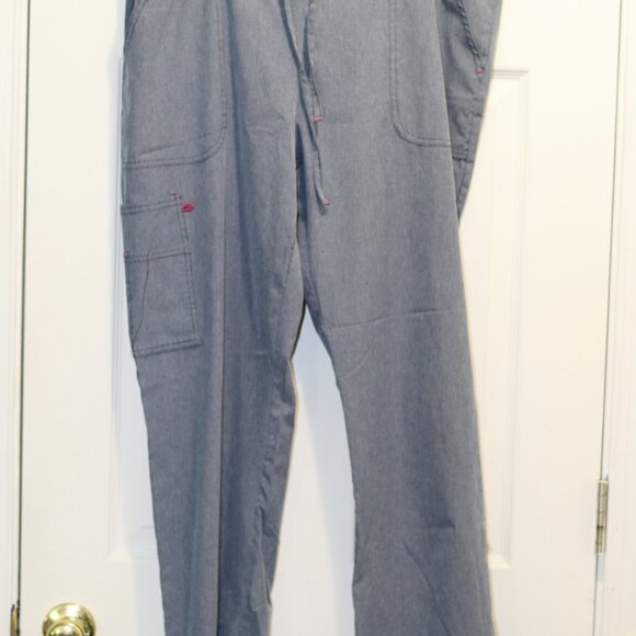Scrubletics Womens Grey Scrubs Set Top 2XL Pants L - Picture 4 of 6